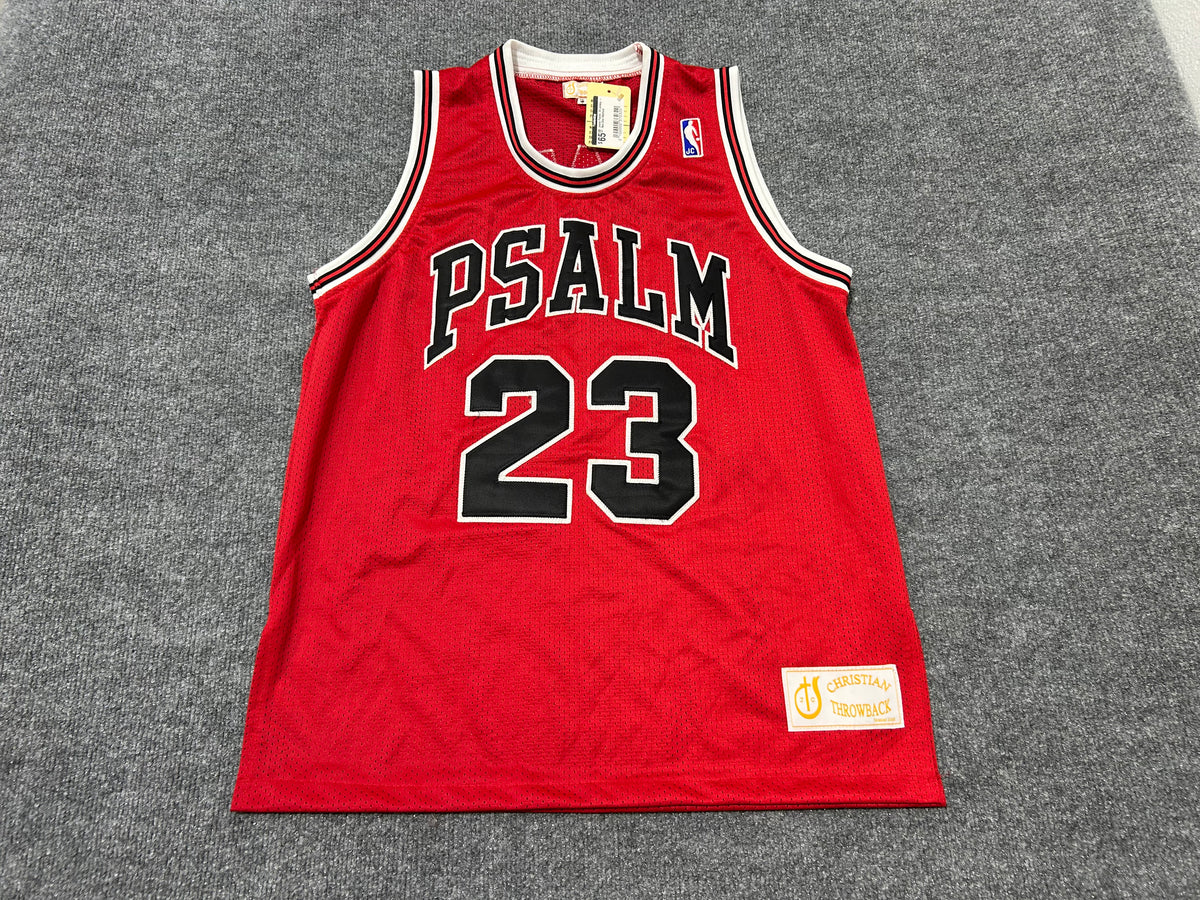 Jesus Psalm: 23 Jersey - Red Size Medium