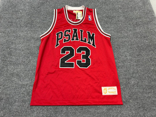 Jesus Psalm: 23 Jersey - Red Size Medium