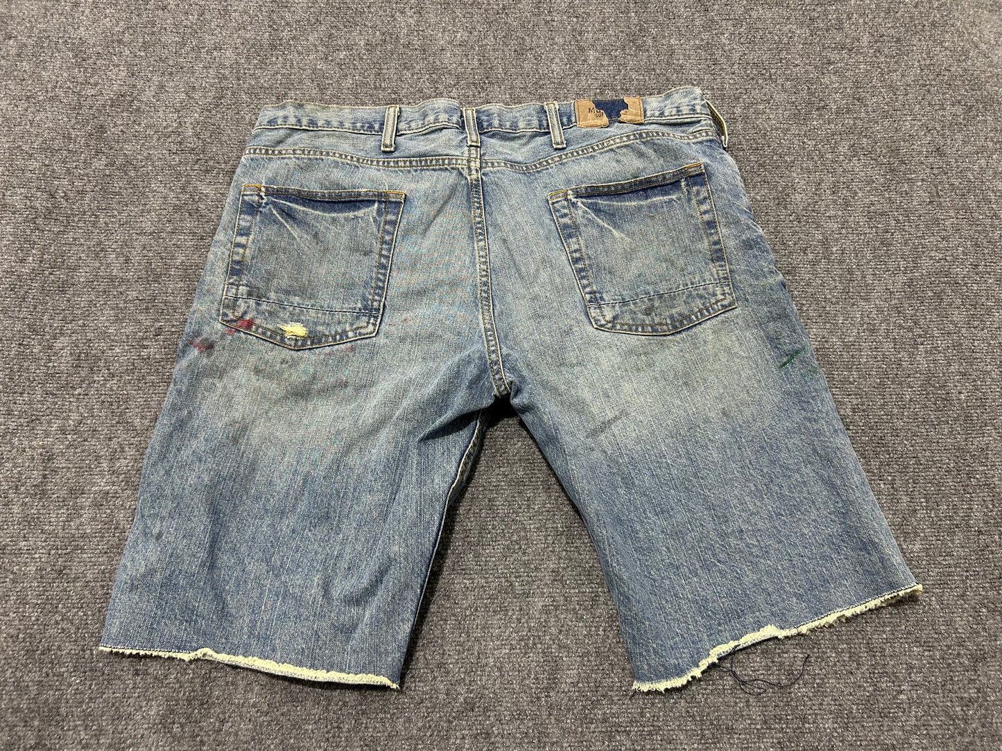 Thrashed Denim Shorts - Blue Size 38(con)