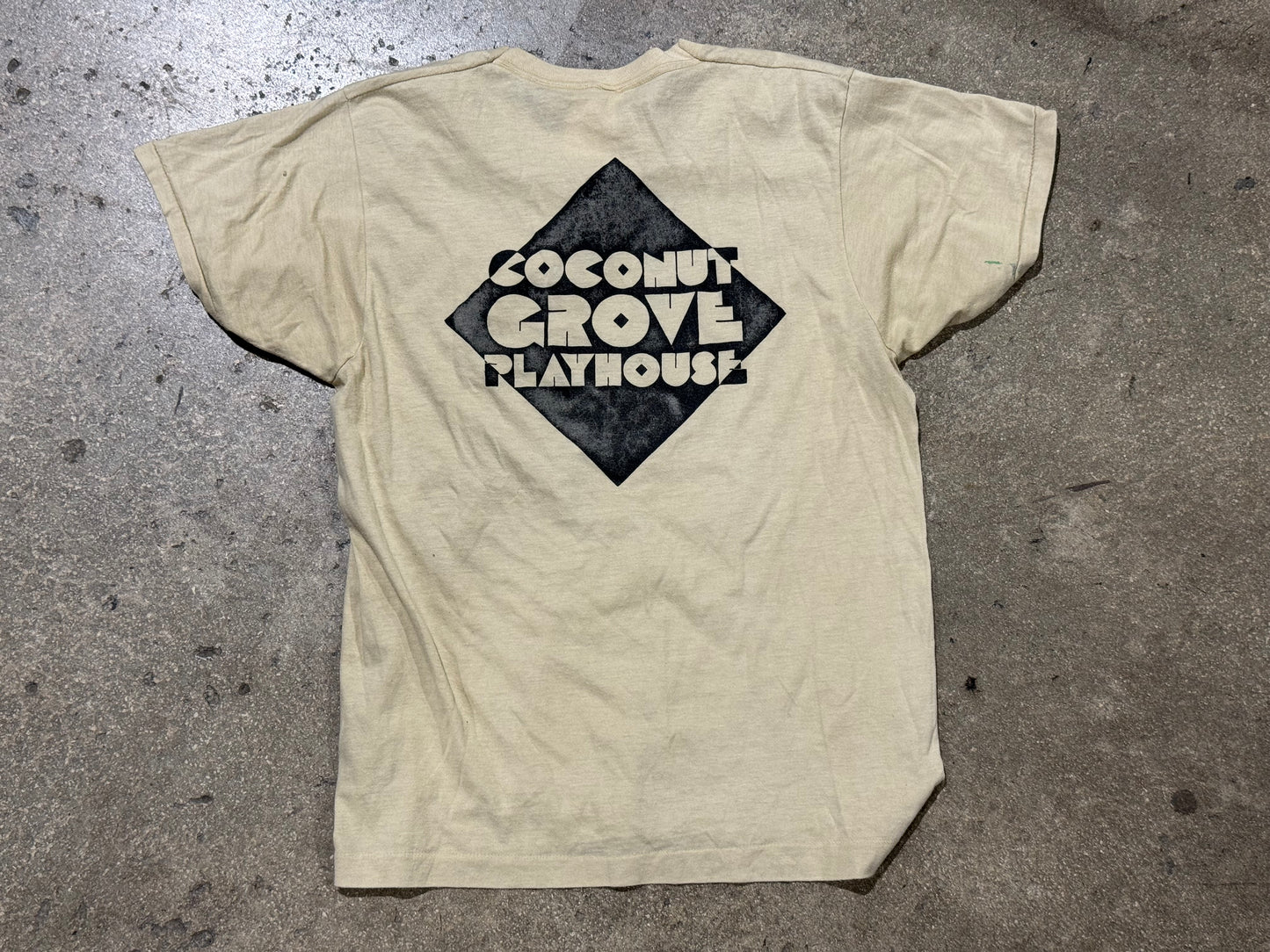 80s Rum & Coke Coconut Grove Playhouse Tee - Tan Size Medium