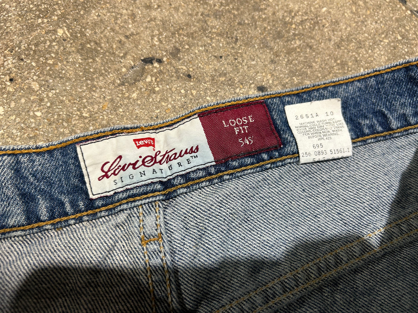 Levis Loose 545 Gold Tab Jeans - Blue Size 38x30