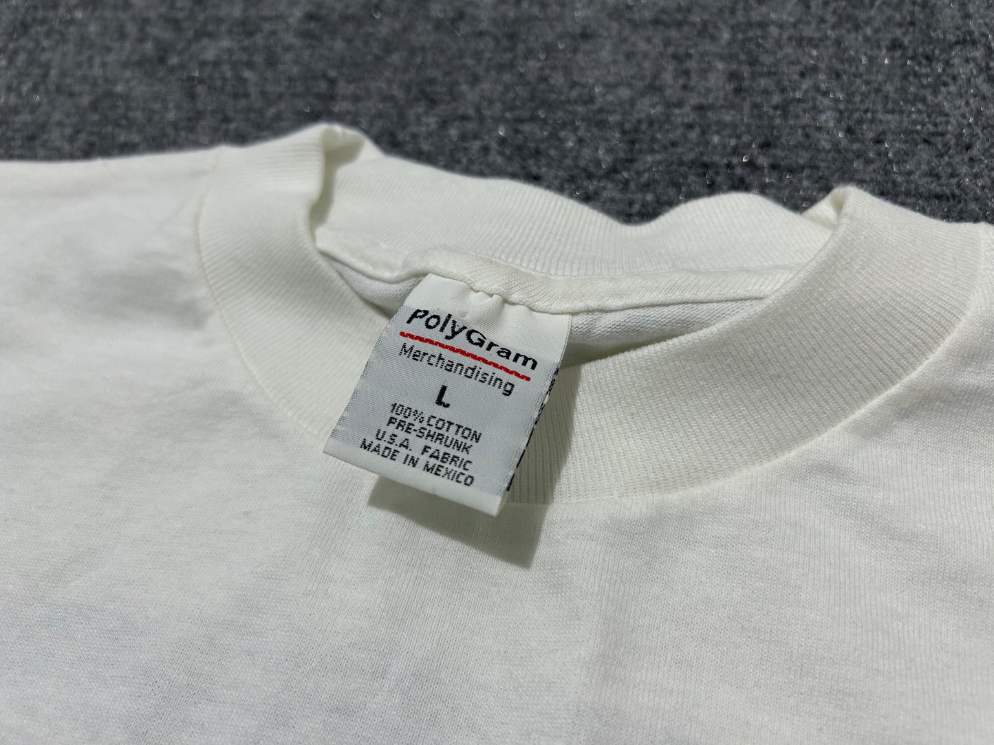 1998 Elton John World Tour Cutoff Tee - White Size Large (con)