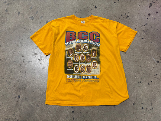 Bethune Cookman College Excellence Tee - Yellow Size XXL