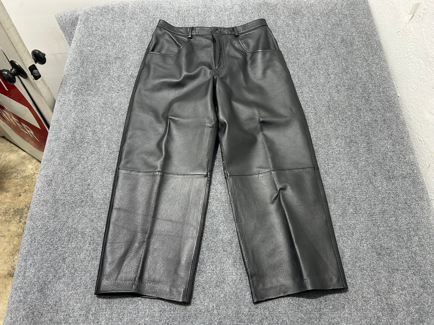 Max USA Leather Pants - Black Size 36