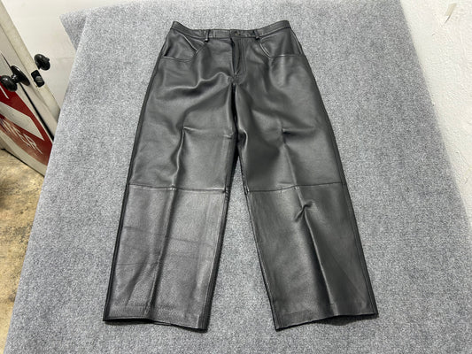 Max USA Leather Pants - Black Size 36