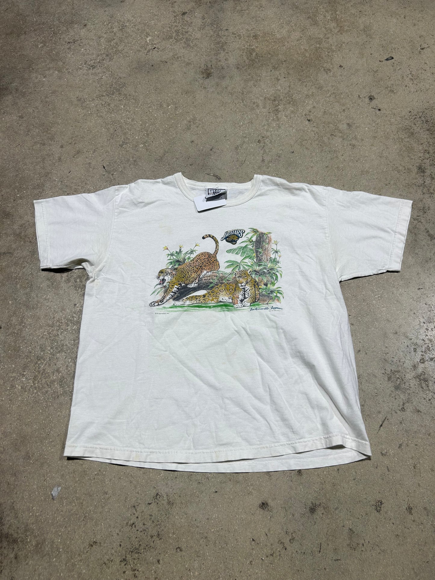 JacksonVille Jaguars Jungle Tee - White Size XL
