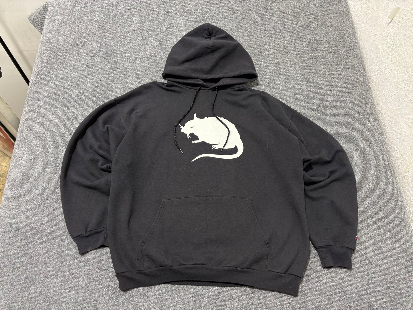 Stray Rats Big Rat Hoodie - Black Size XL