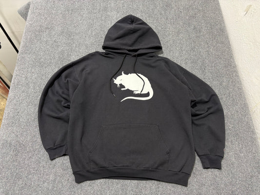 Stray Rats Big Rat Hoodie - Black Size XL