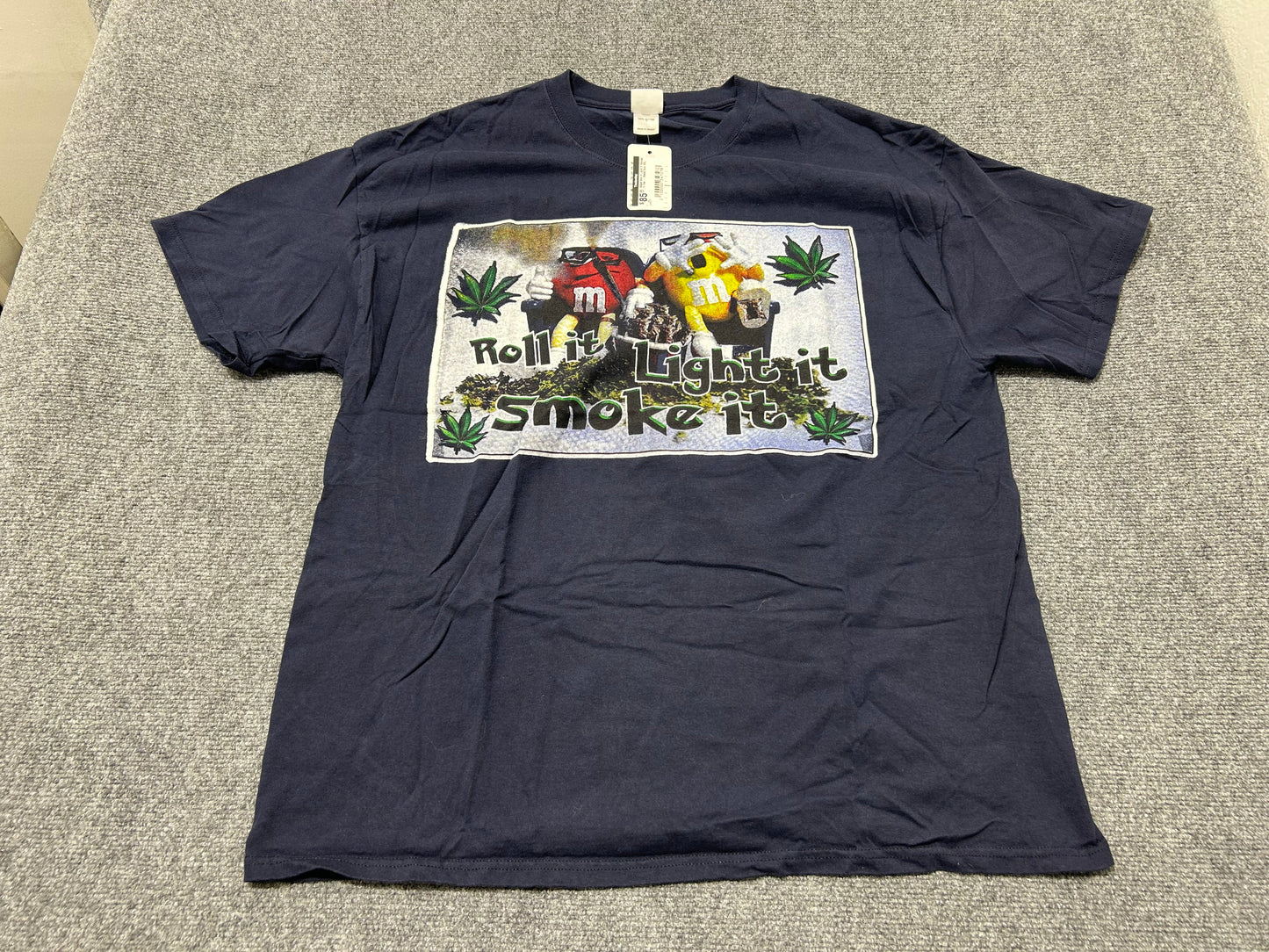 M&M Roll It Light It Smoke It Tee - Black Size XXL