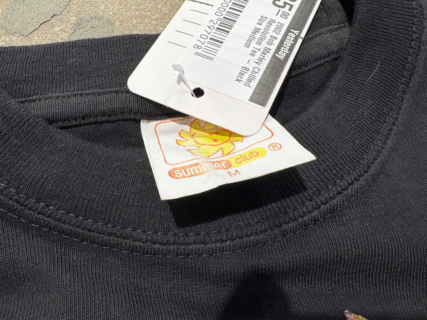 2002 Bob Marley Chilled Revolution Tee - Black Size Medium