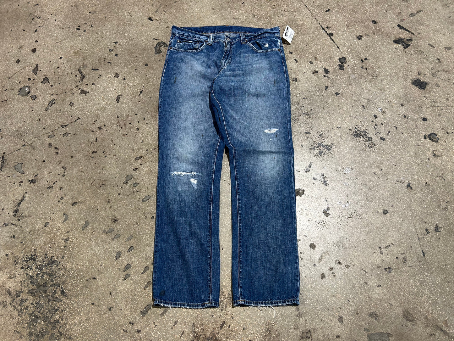 Distressed Denim Supply Jeans - Blue Size 34x32