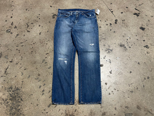 Distressed Denim Supply Jeans - Blue Size 34x32