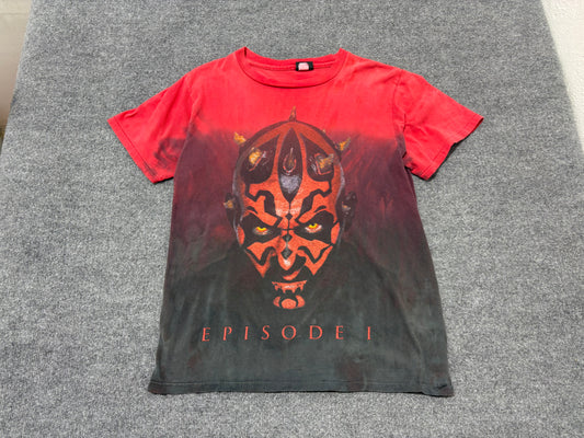 Star Wars Darth Maul Tie Dye Tee - Red / Black Size Large