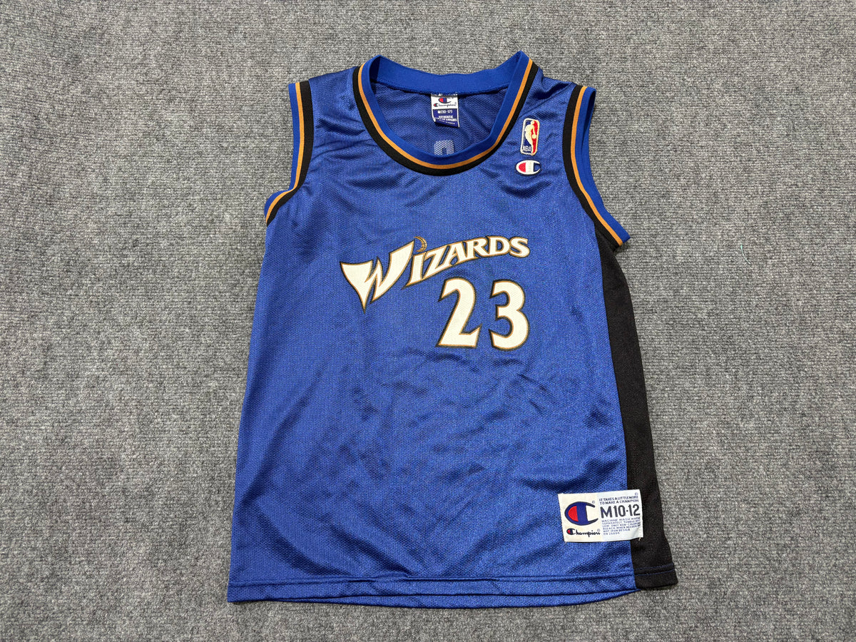 Kids Wizards #23 Jordan Jersey - Blue Size Youth Medium