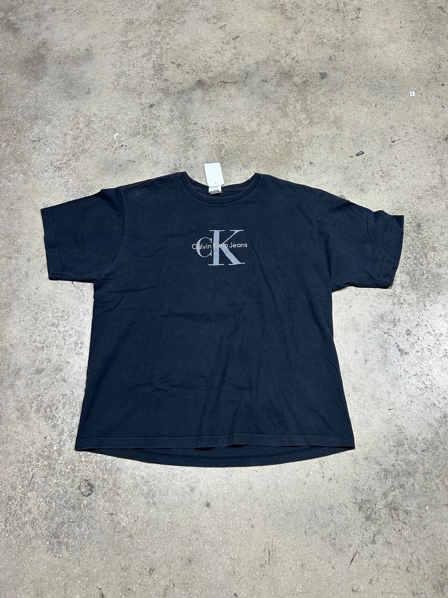 Calvin Klein Logo Tee - Black Size XL