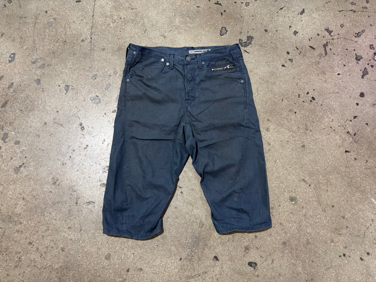 Levis Engineered Long Shorts - Navy Size 34