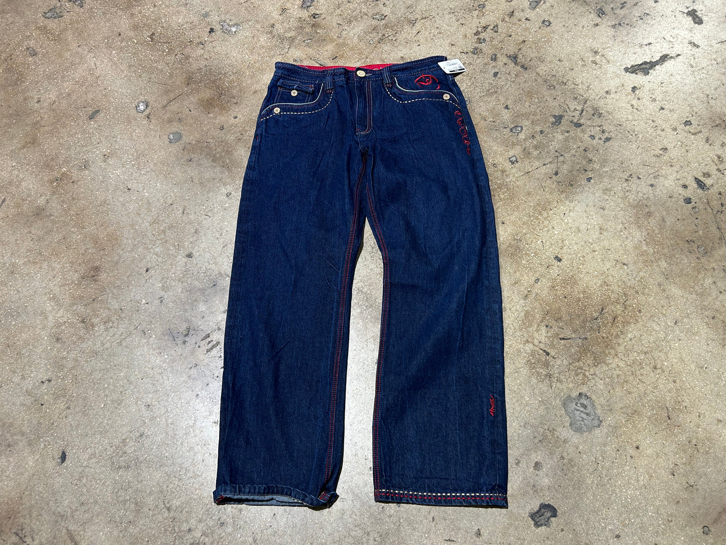 Coogi Embroidered Pocket denim Jeans - Dark Wash Size 38 x 34