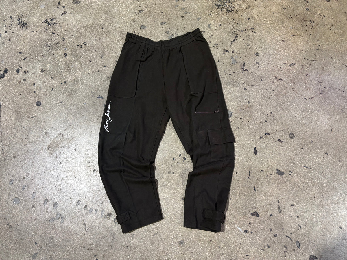 Karl Kani Cargo Sweatpants - Brown Size XL