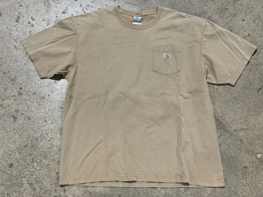 Carhartt Pocket Tee - Tan Size XL