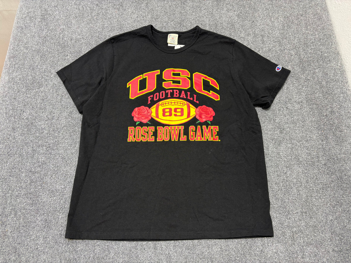 USC Trojans Football Rose Bowl Tee - Black Size XL