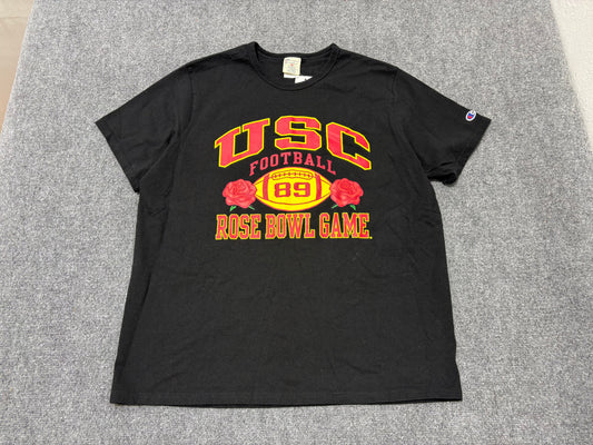 USC Trojans Football Rose Bowl Tee - Black Size XL