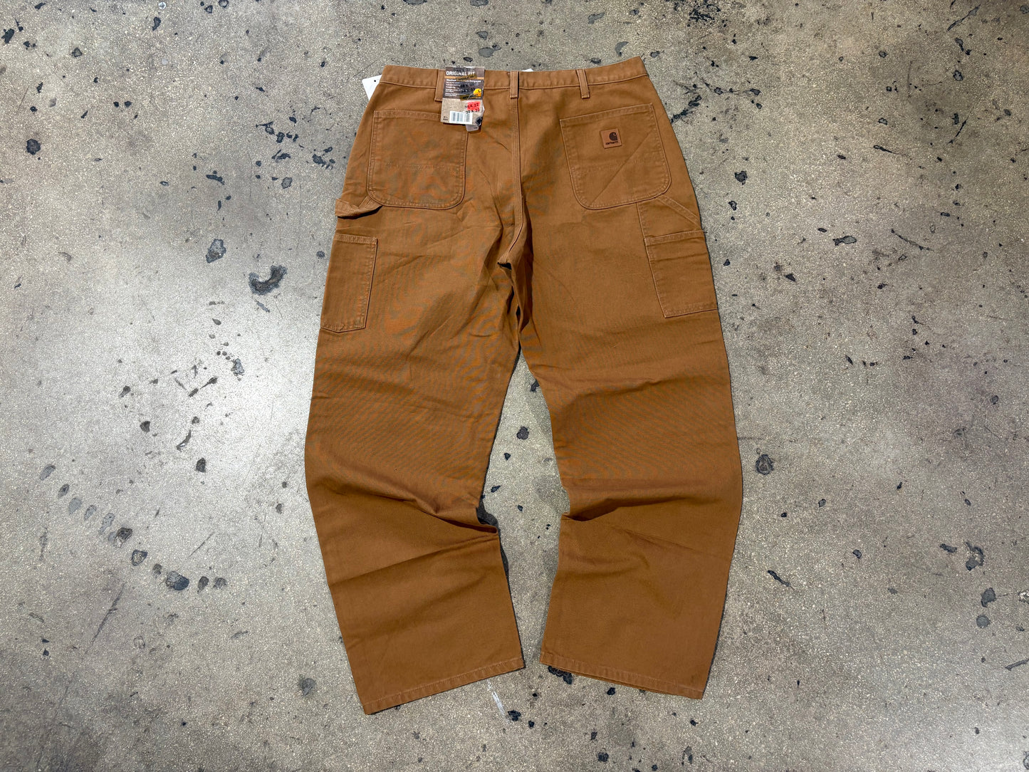 Carhartt Carpenter Work Pants - Dark Khaki Size 38 x 32