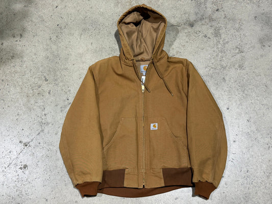 Carhartt Made In USA Hooded Jacket - Khaki Size Small