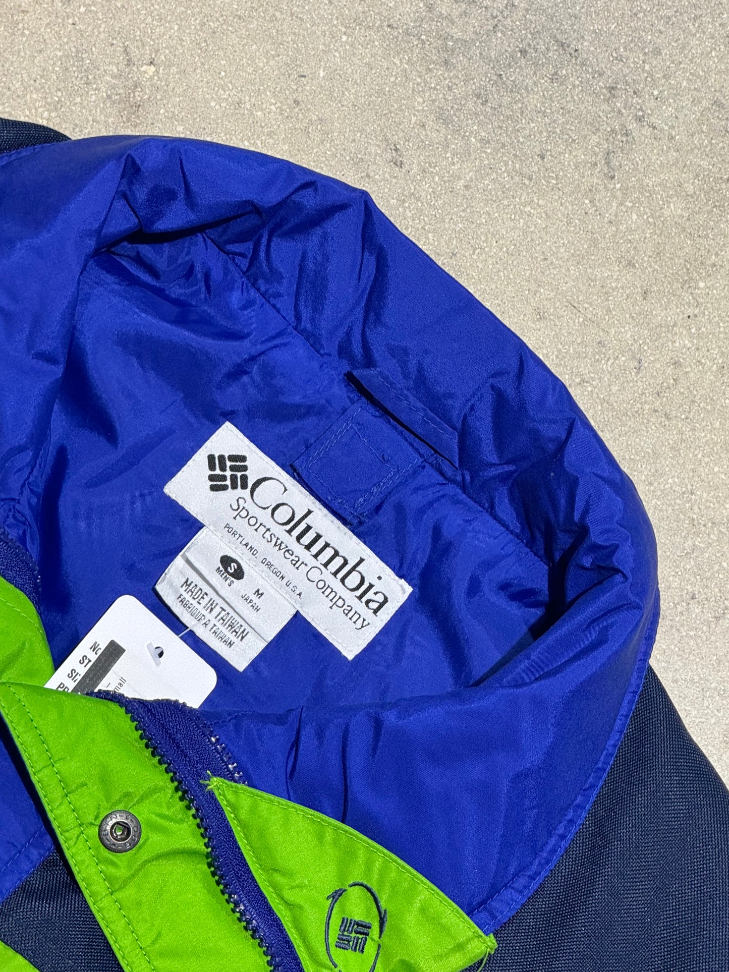 Columbia Jacket - Blue/Green Size Small