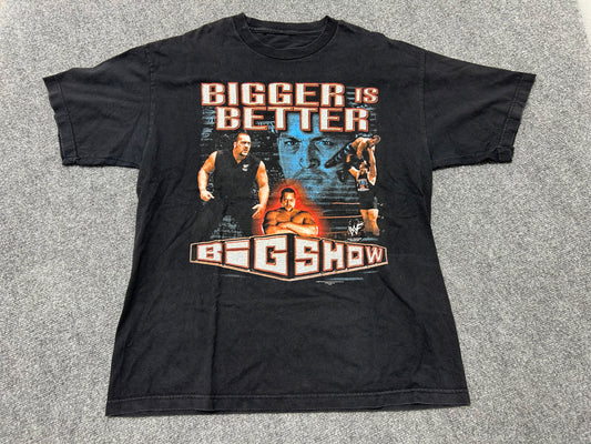 2000 Bigger Is Better Big Show Tee - Black Size XXL(con)