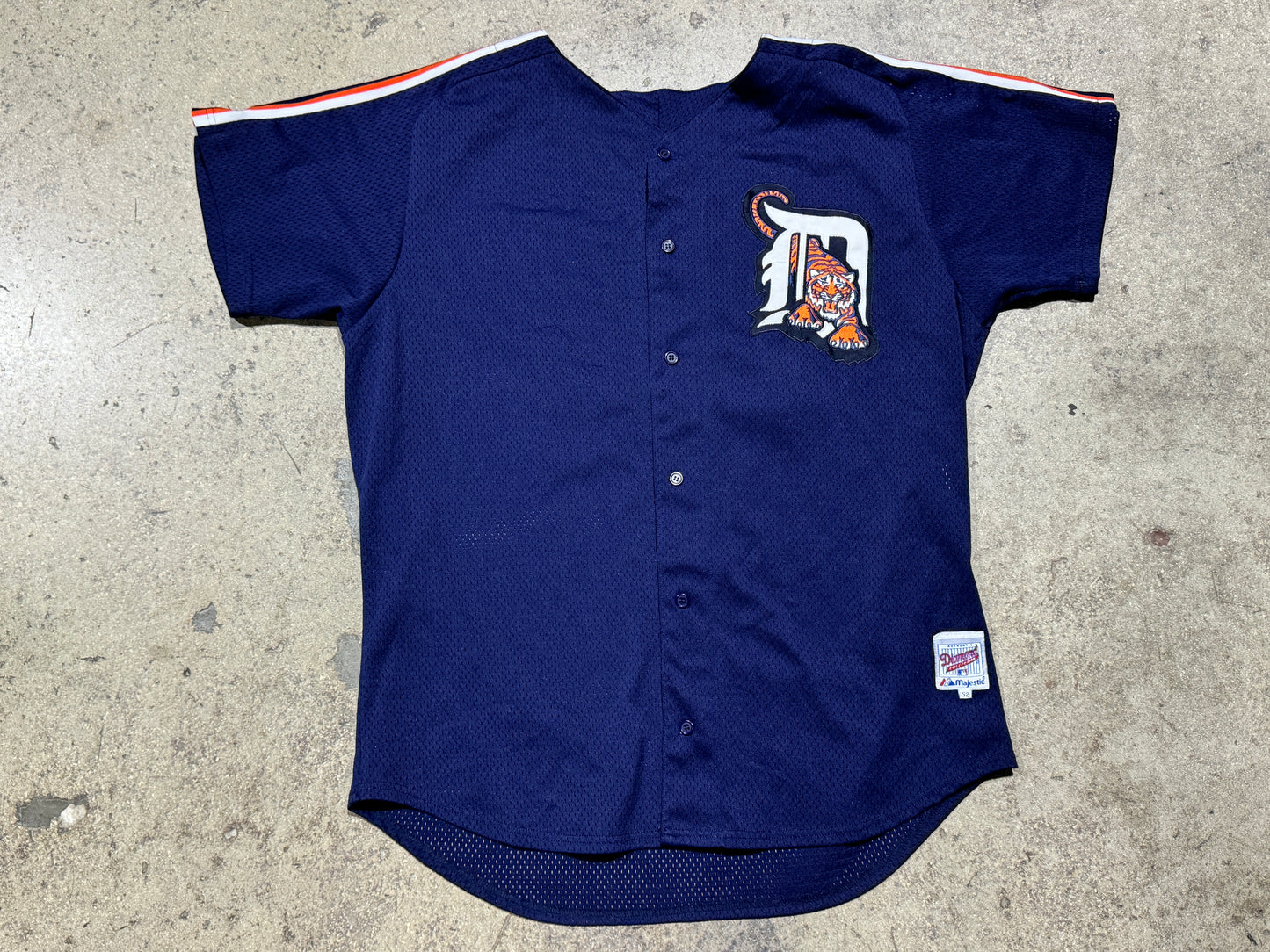 Majestic Detroit Tigers #27 Authentic Jersey - Navy Size 52/XXL