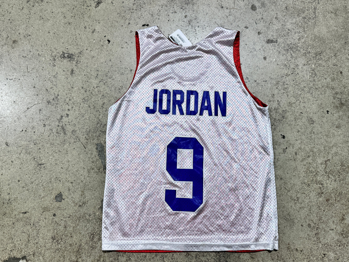 1992 Bootleg Jordan Dream Team Practice Jersey - White Size Large