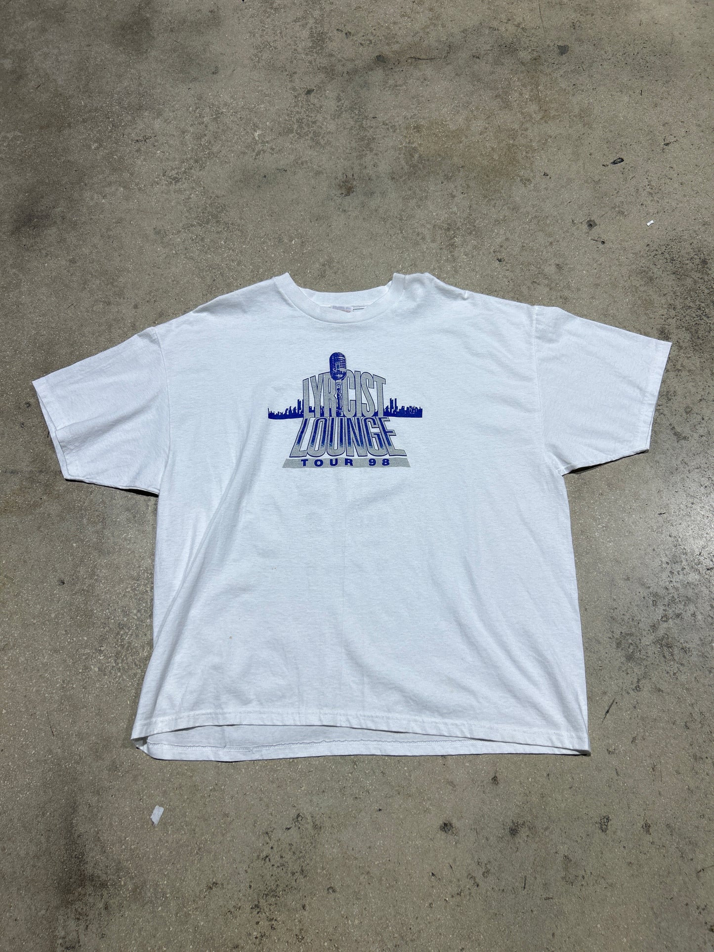 Lyric Lounge Tour 98' Tee - White Size XXL (26.5x28)