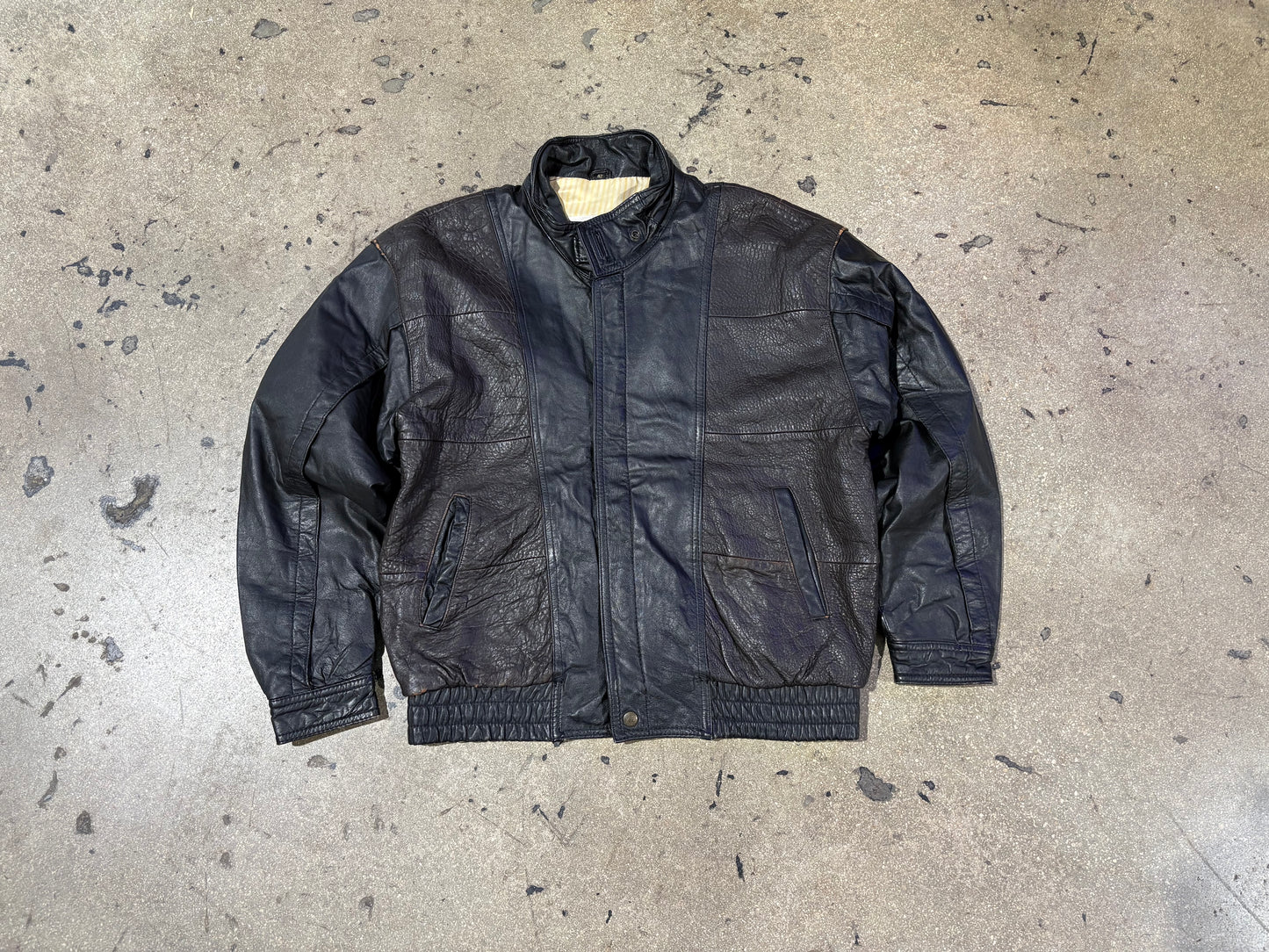 Valentino Paneled Leather Jacket - Black Size 42/ Large