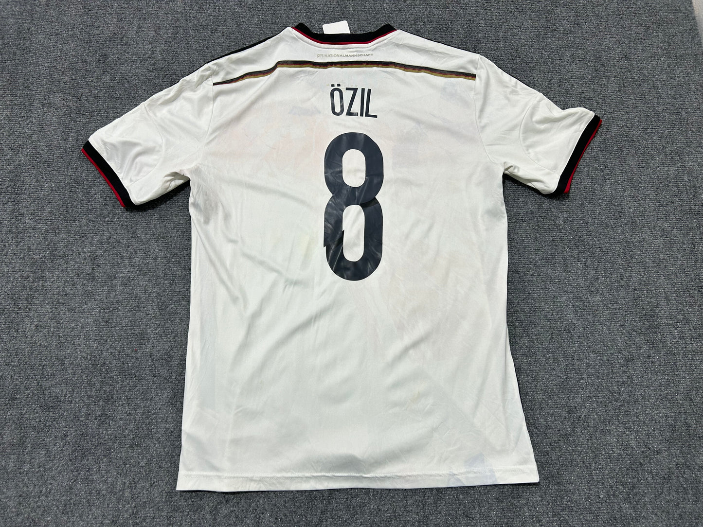 Adidas Germany #8 Ozil Soccer Jersey - White Size Medium