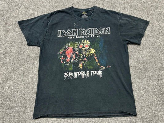 2016 Iron Maiden The Book Of Souls Tour Tee - Black Size XL