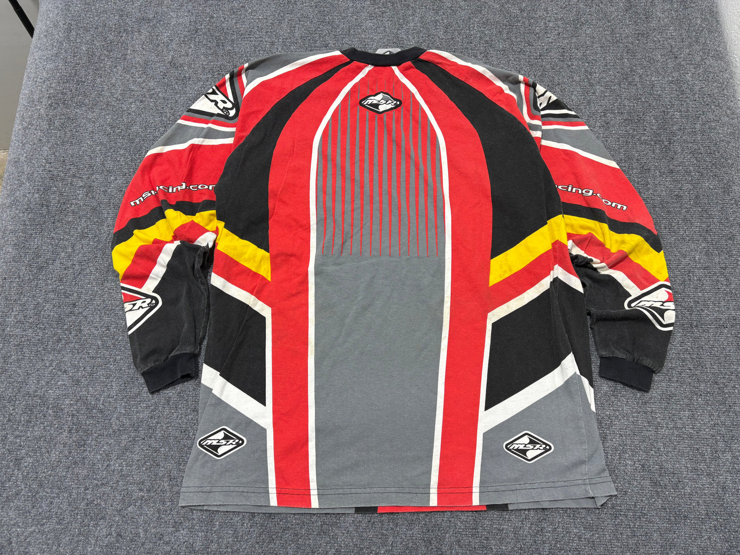 MSR Rage Motocross Racing Jersey - Red/ Black Size Large