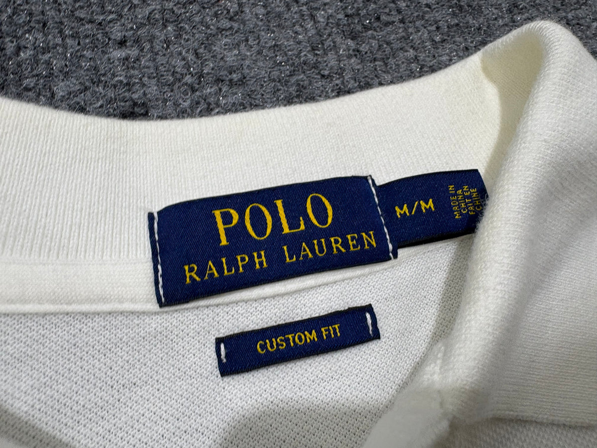 Polo Ralph Lauren #3 USA Polo Shirt - White Size Medium