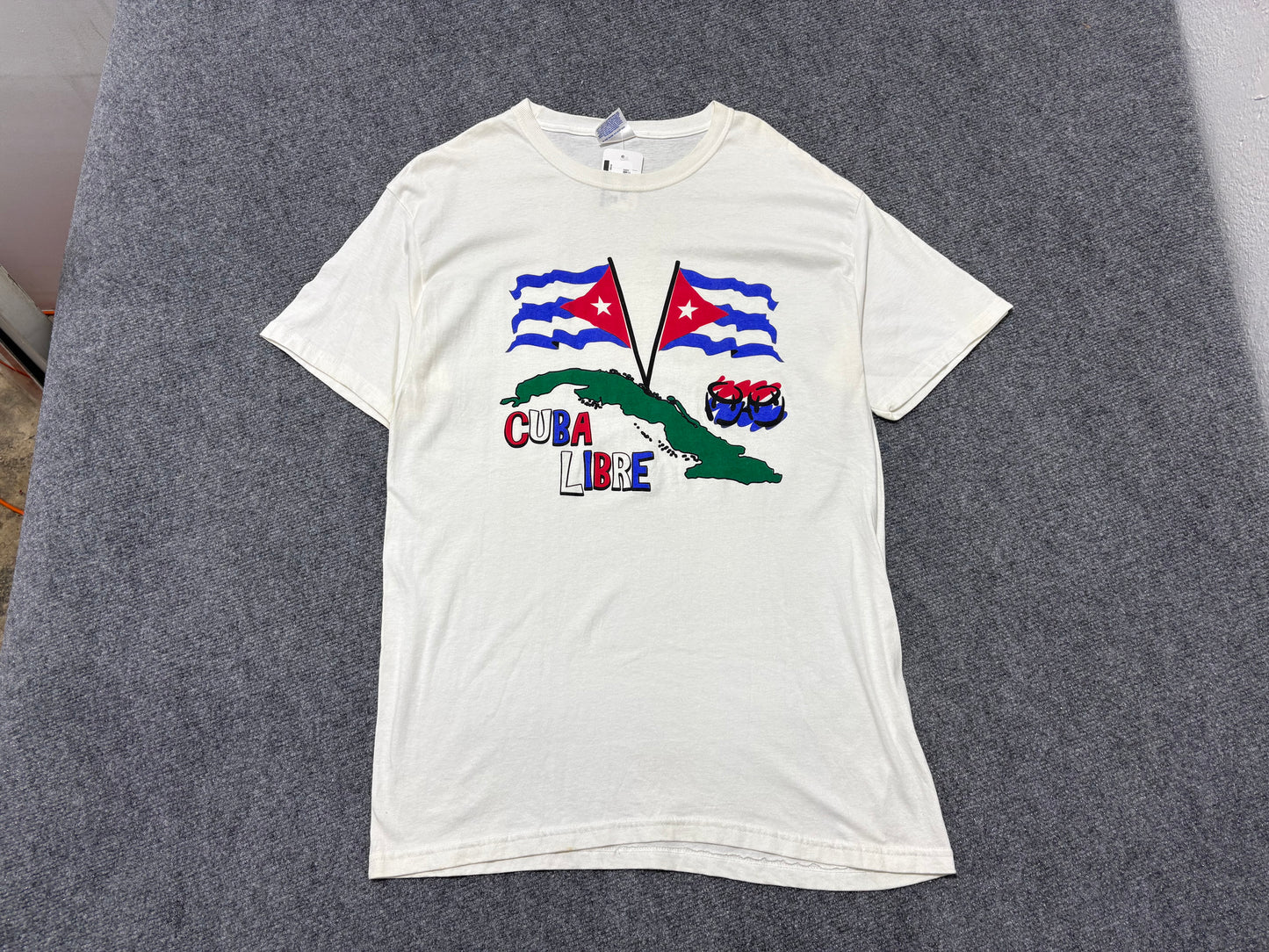 Cuba Libre Tee - White Size Large