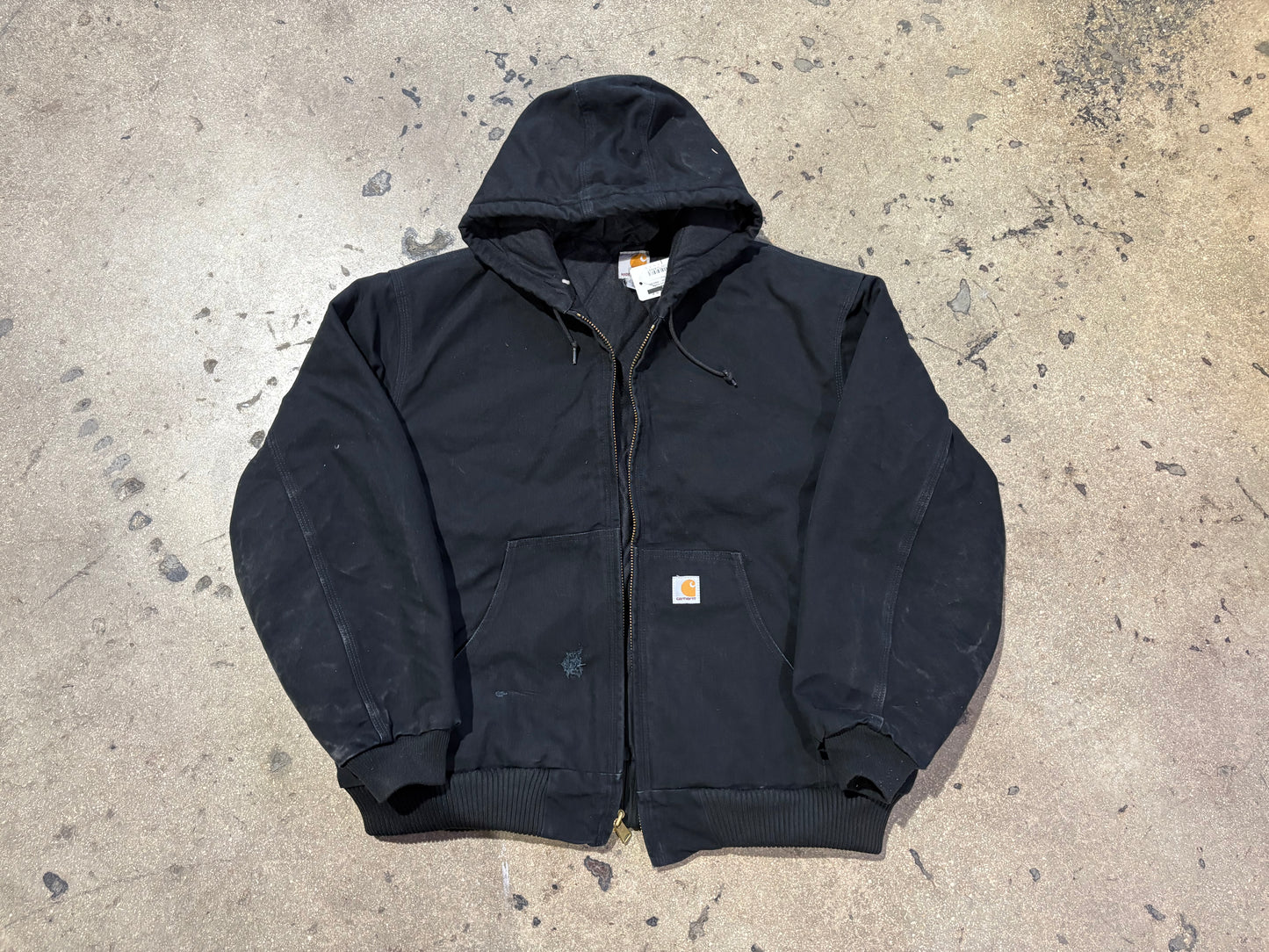 Carthartt Hooded Jacket - Black Size 2XL