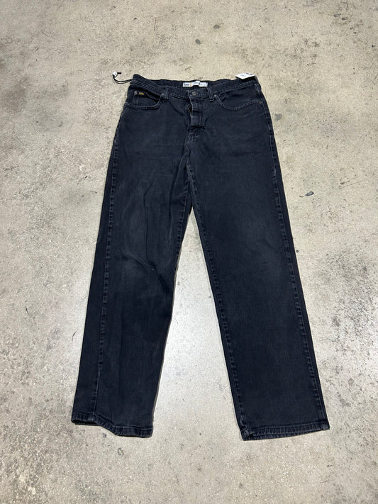 Lee Relaxed Fit Jeans - Black Size 34x32