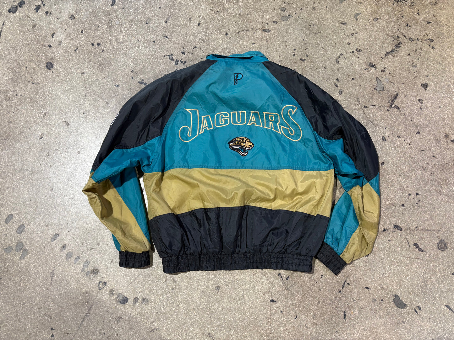 Pro Player Jacksonville Jaguars Windbreaker Jacket - Black / Teal Size Small