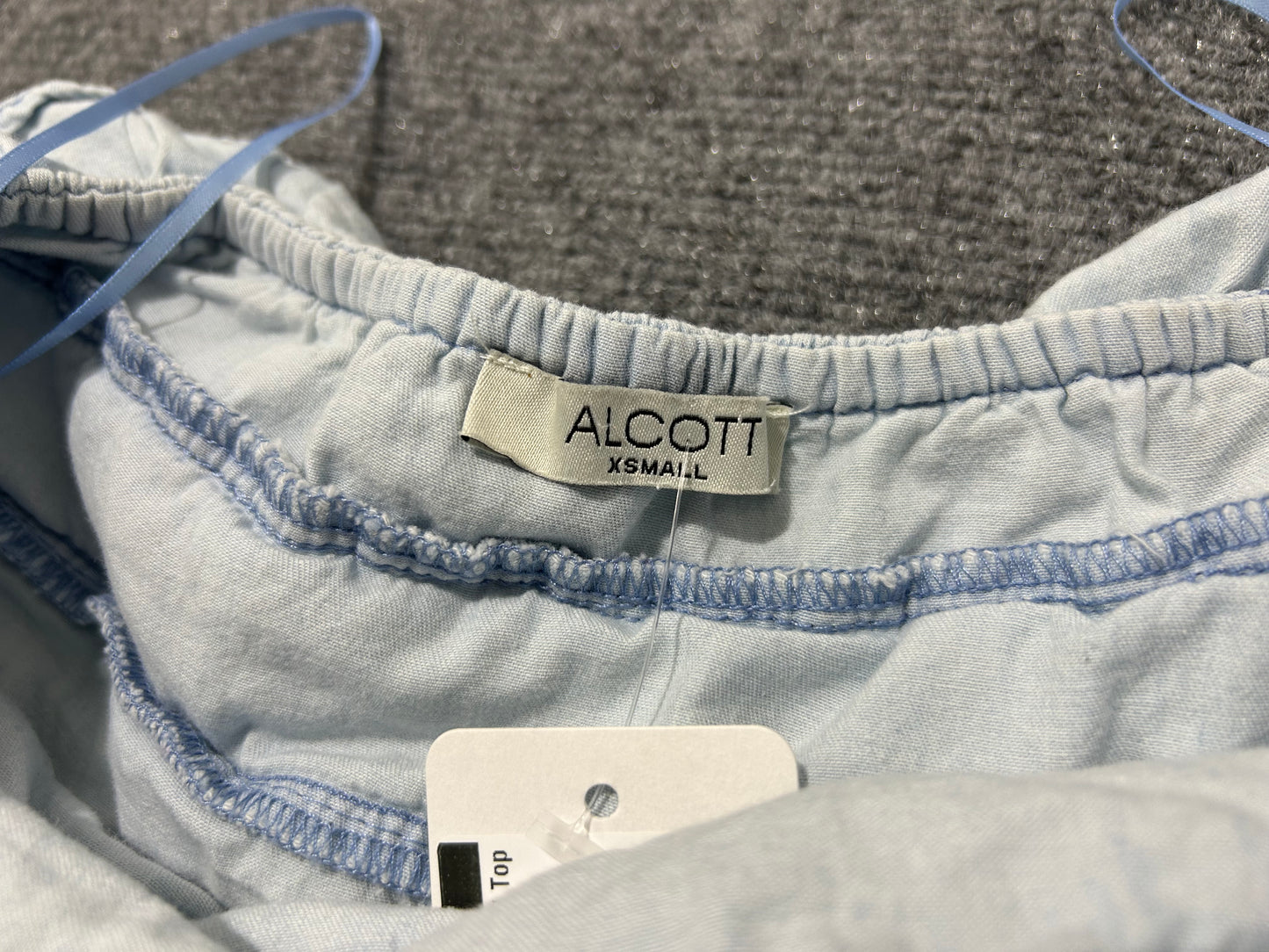 Alcott  Layered Ruffled Top - Lights Blue Size XS