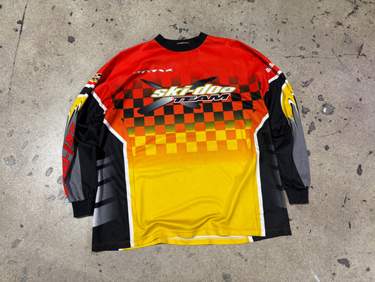 Ski Doo Team Bombardier Racing Jersey - Red/ Yellow Size XXL
