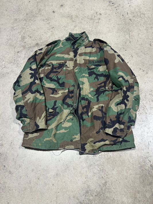 Heavy Duty Army Woodland Camo Jacket - Multi Size XXL