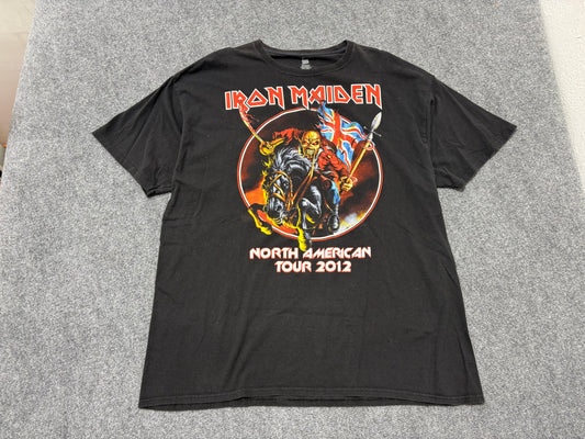 2012 Iron Maiden North American Tour Tee - Black Size XXL