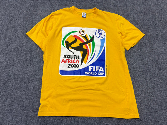 2010 World Cup South Africa Tee - Yellow Size Medium