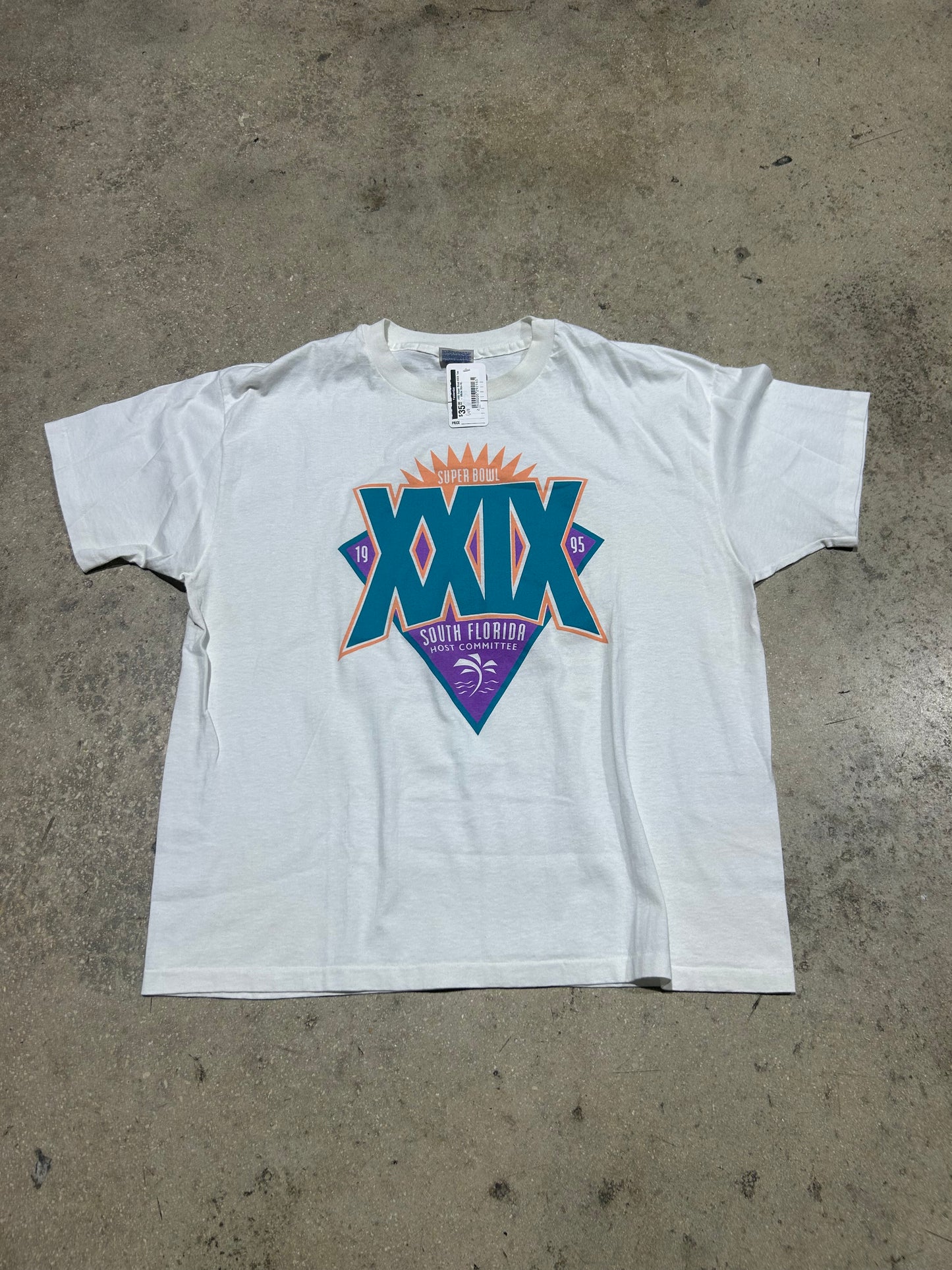 1995 Super Bowl XXIX Tee - White Size XL