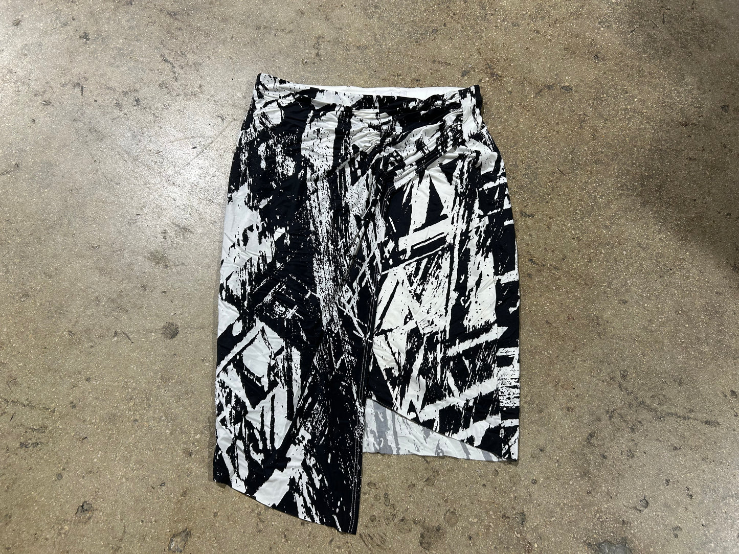 Helmut Lang Skirt - Black/White Size Small
