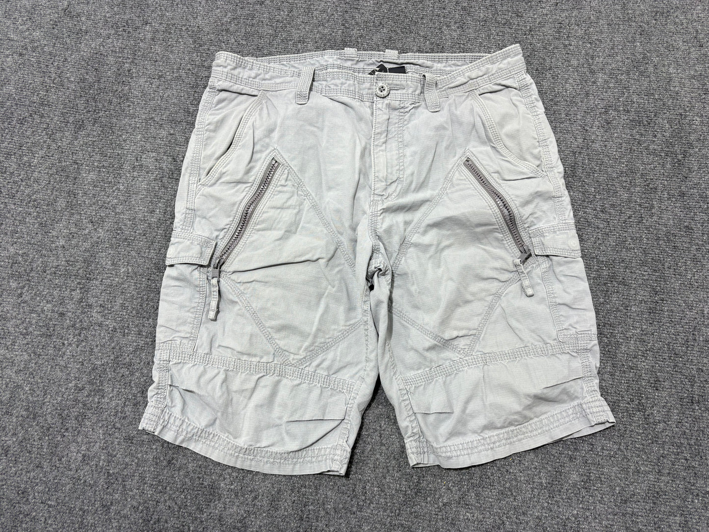 Armani Exchange Zipper Shorts - Grey Size 31