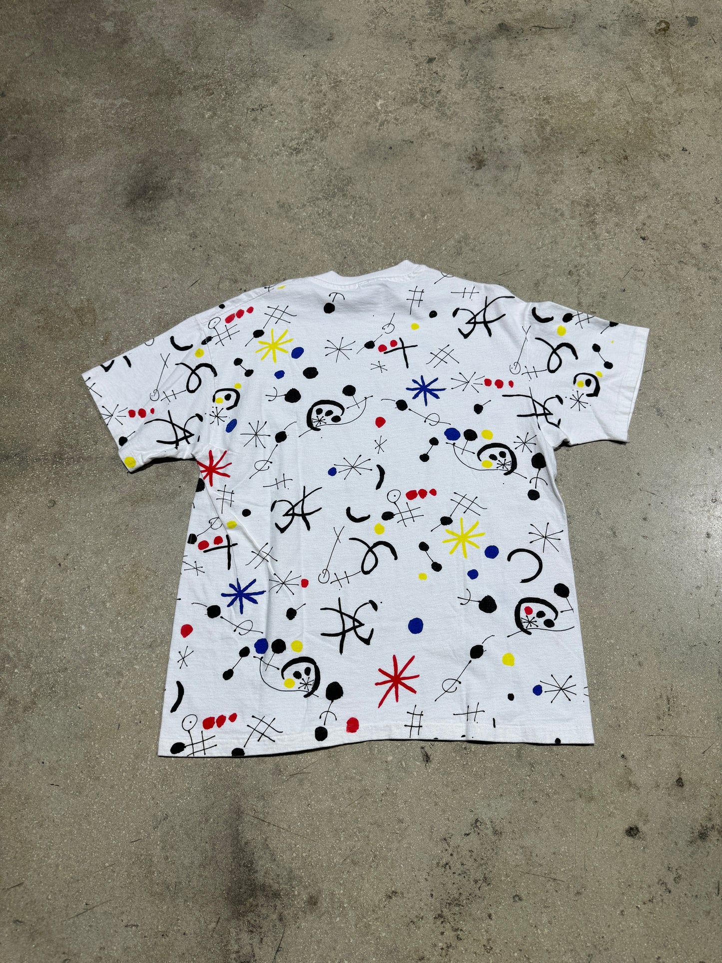 Miro All Over Print Tee - White Size Large